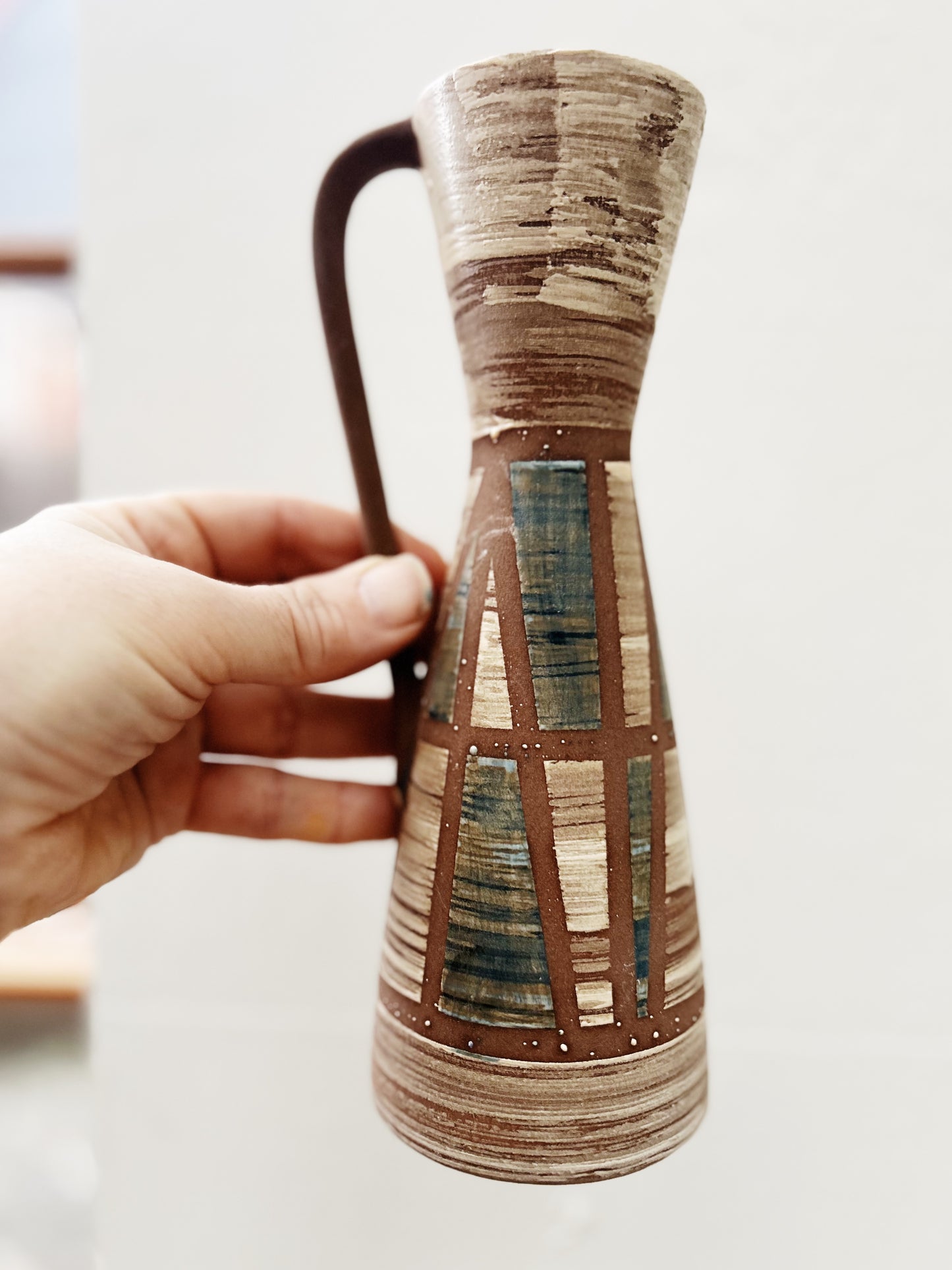 Vintage German Painted Vase