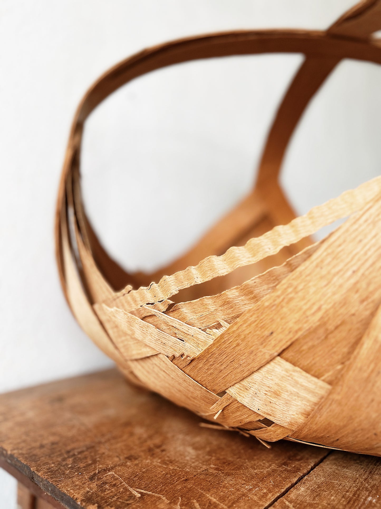 Vintage Split Pine Basket