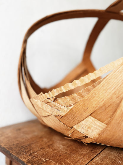 Vintage Split Pine Basket