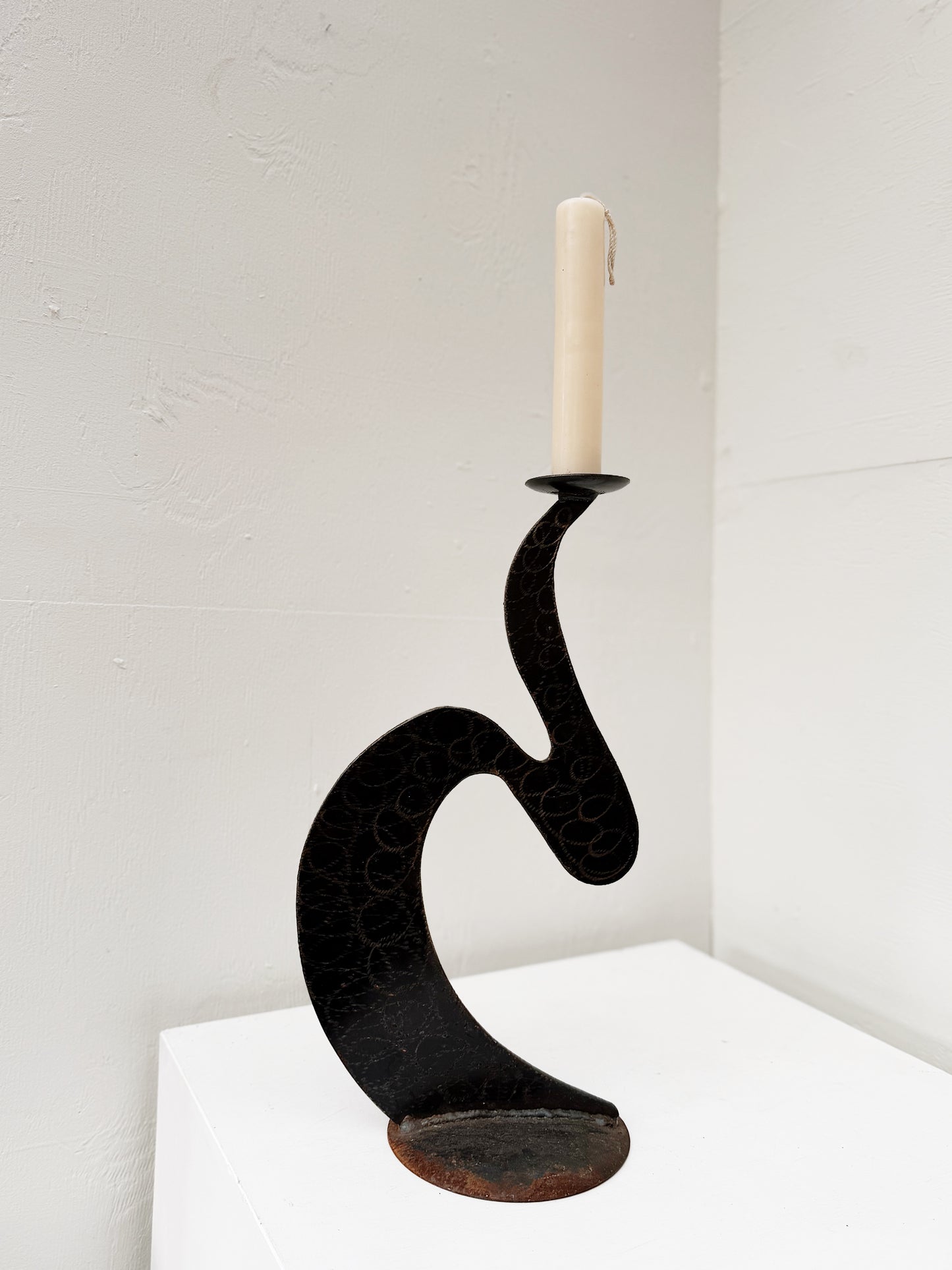 Oversized Post Modern Candlestick