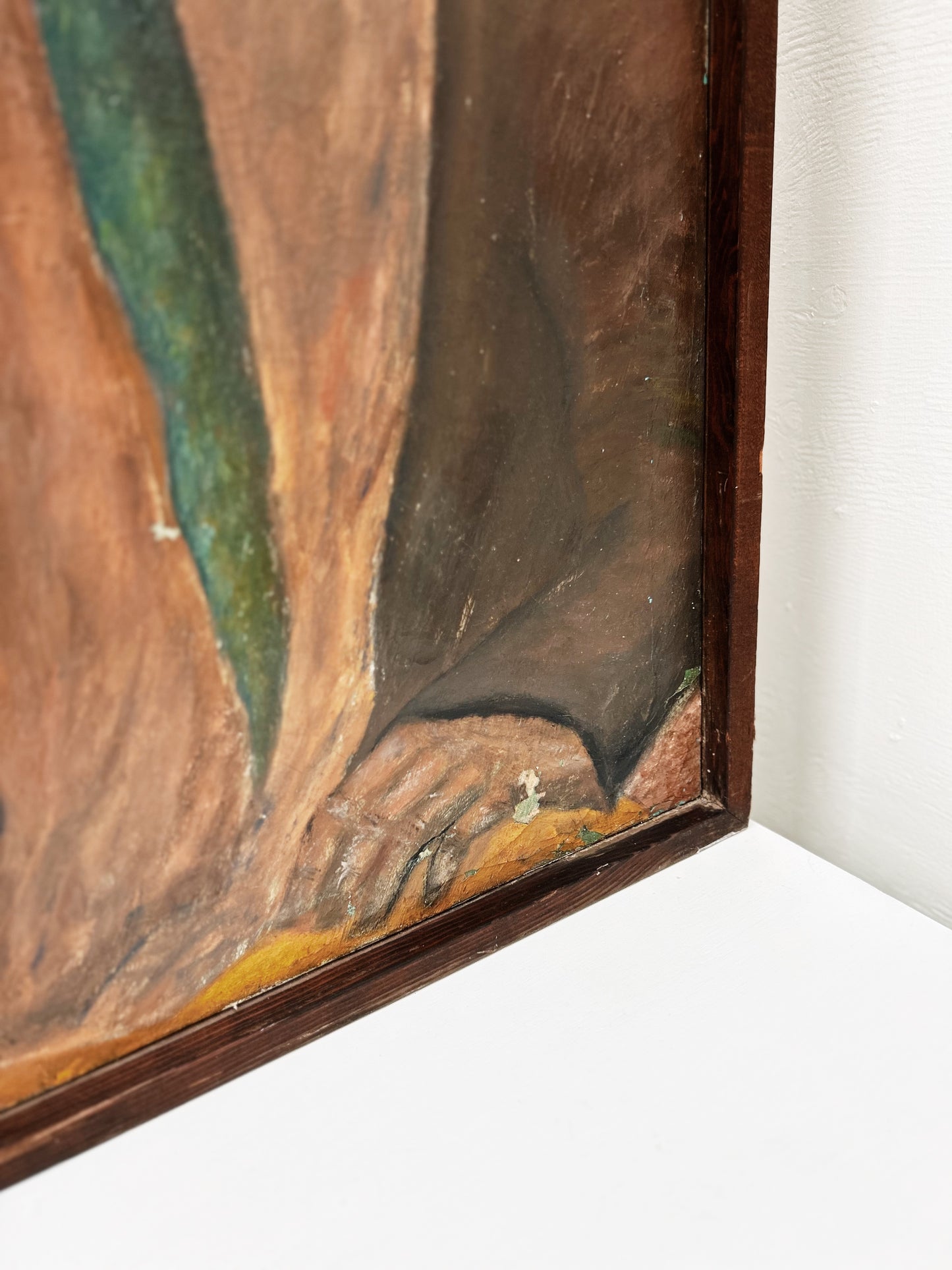 Vintage Oil Portrait Painting