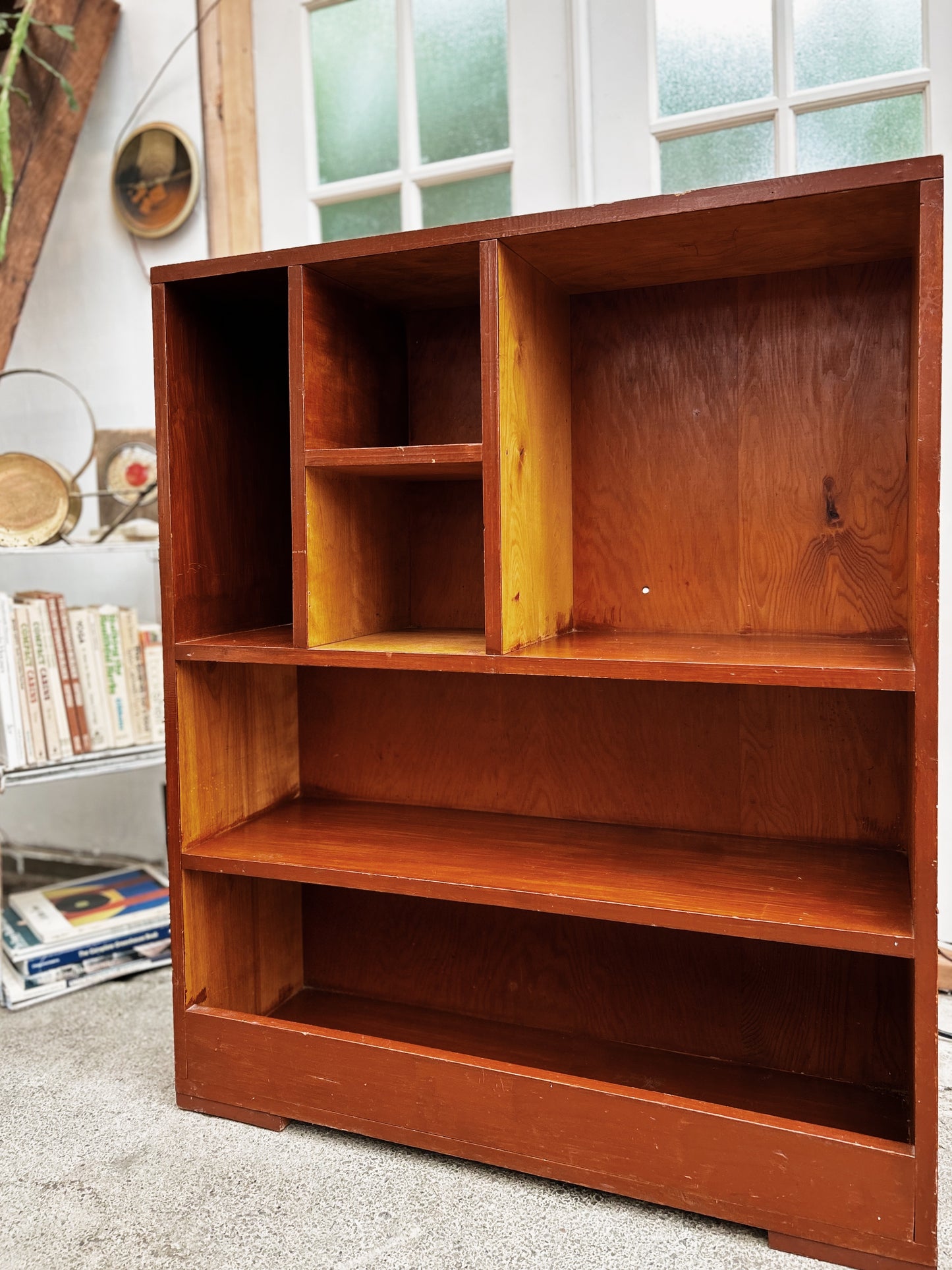 Vintage Handmade Cubby Shelf