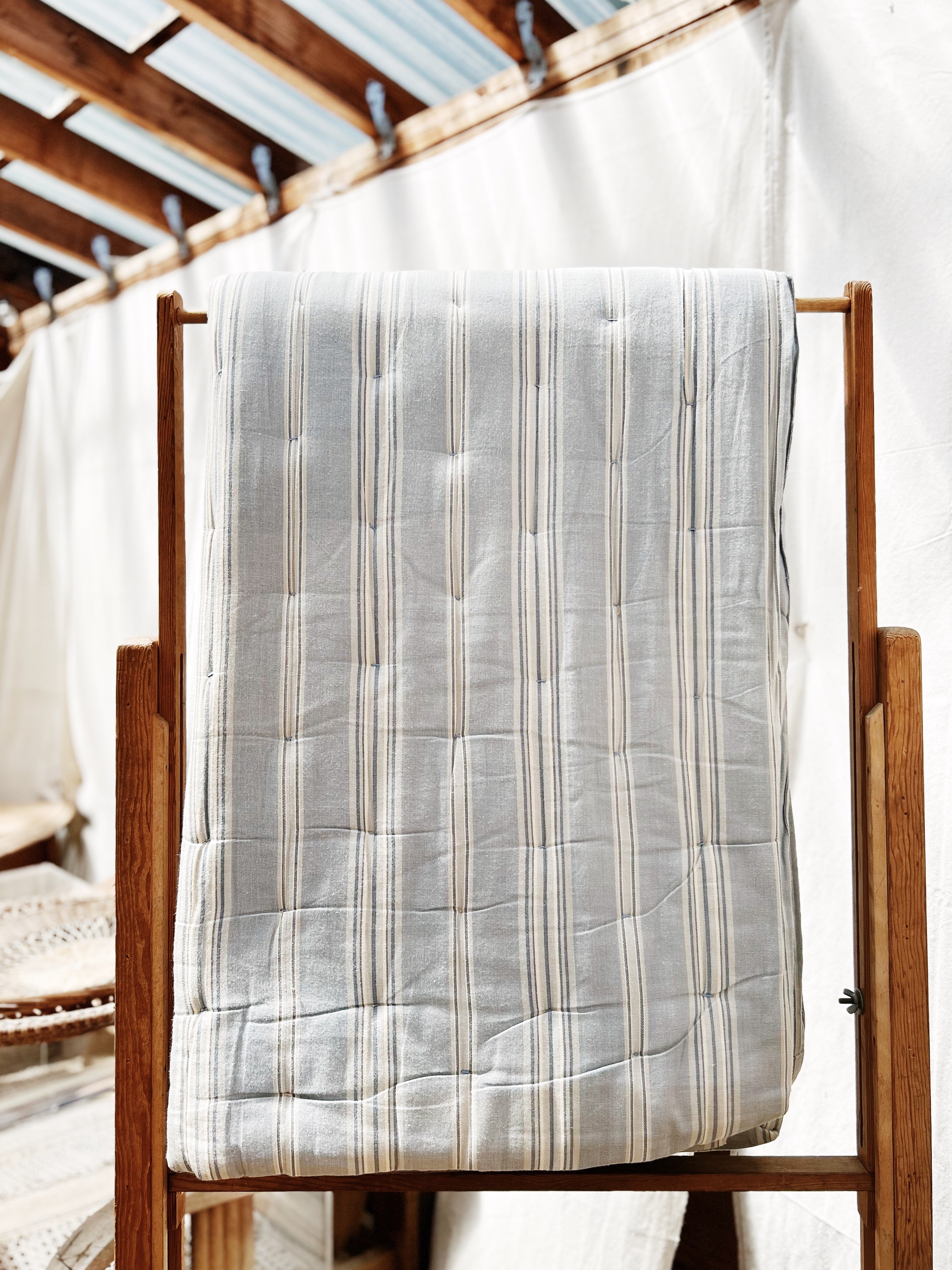 Vintage Cotton Ticking Mattress Duvet