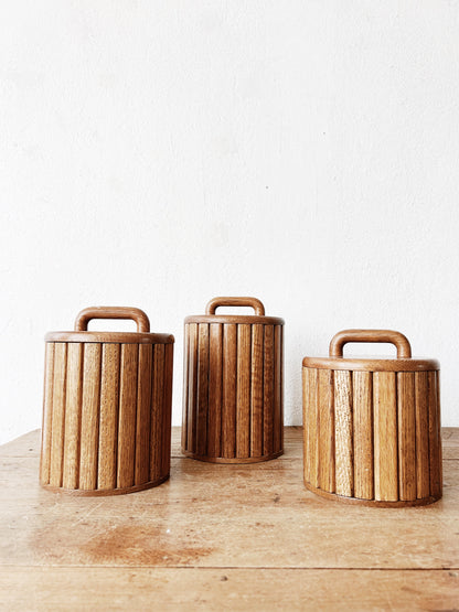 Post Mod Wooden Canister Set