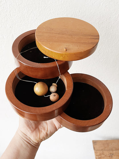 Vintage Swivel Jewelry Box