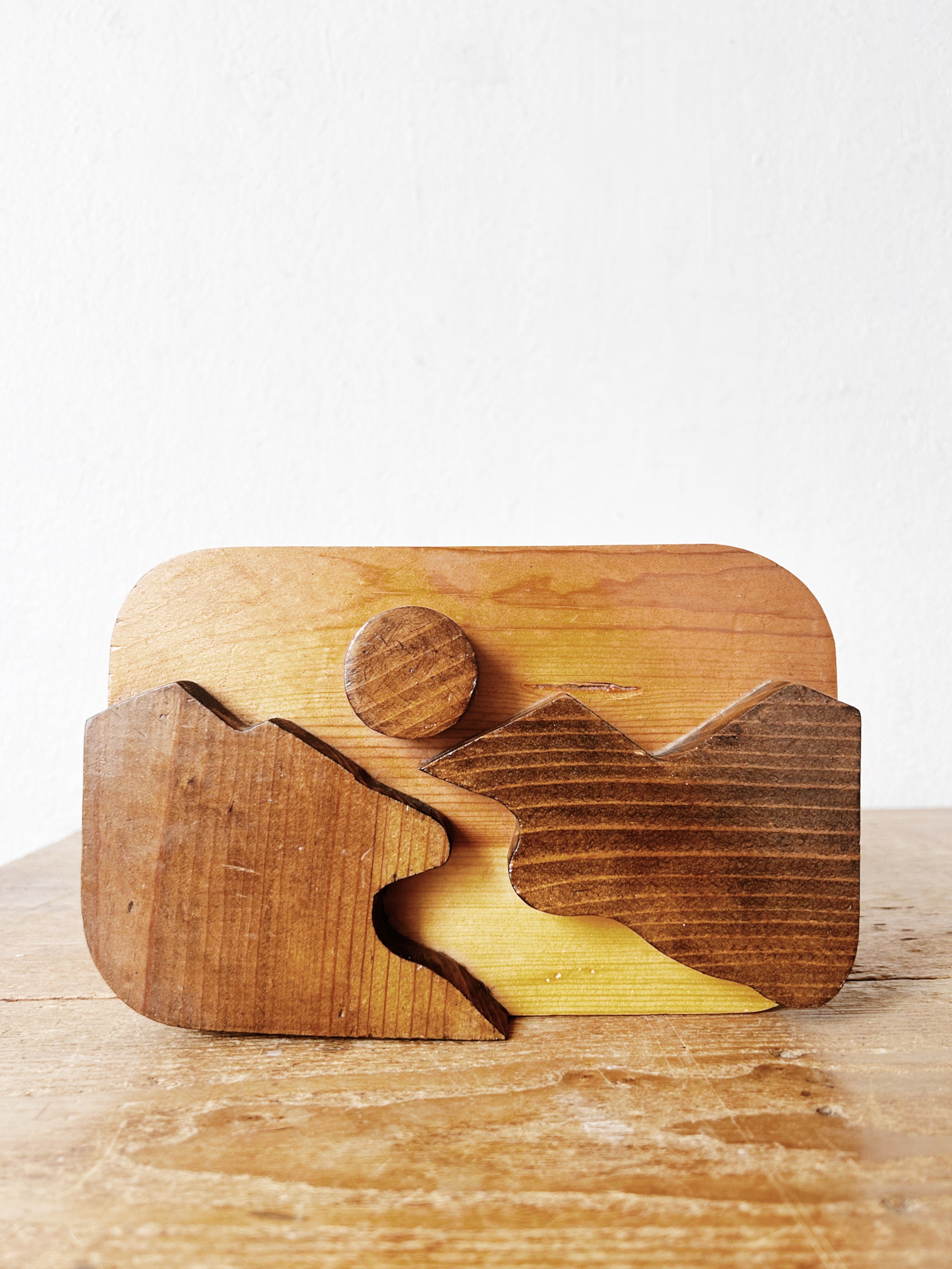 Vintage Handmade Wood Box - Thumbnail 3