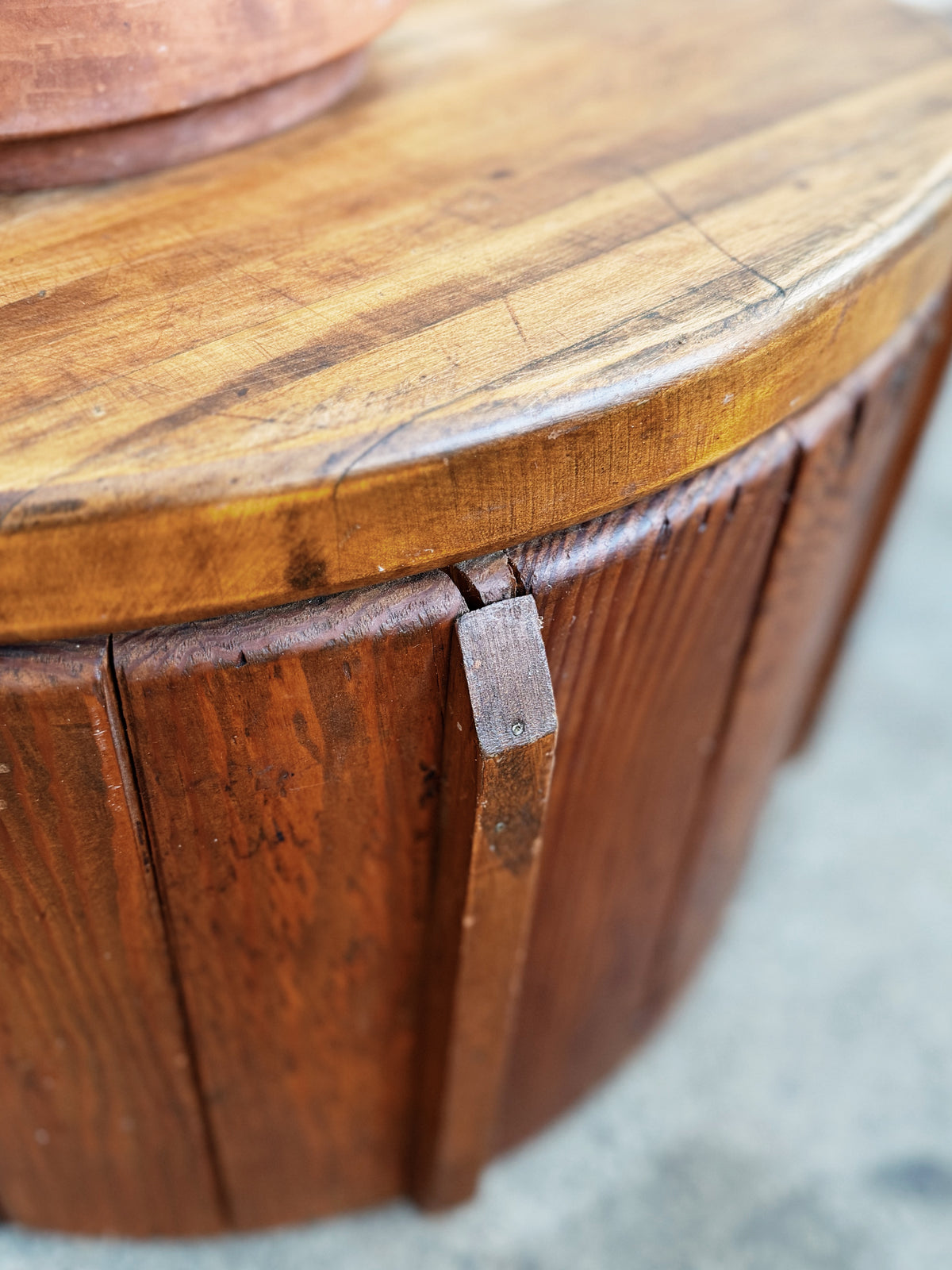 Handmade Round Low Table