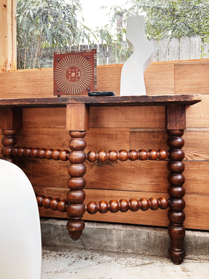 Antique Bobbin Leg Table