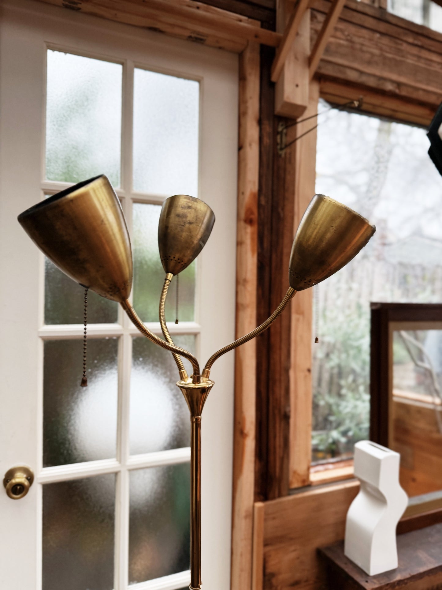 Mid Century Triple Flame Floor Lamp