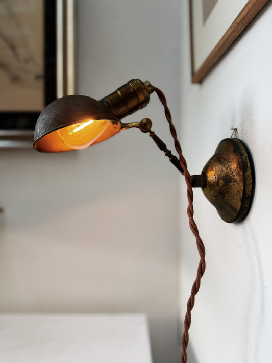 Antique Magnalux Brass Lamp