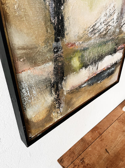 Mid Century Abstract Expressionist Oil Painting