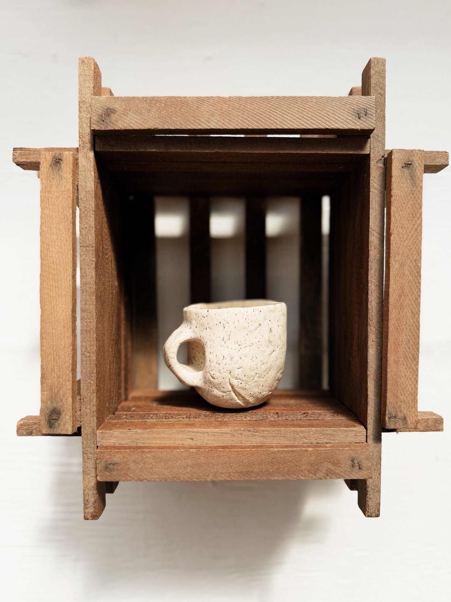 Cedar Tramp Art Box Shelf