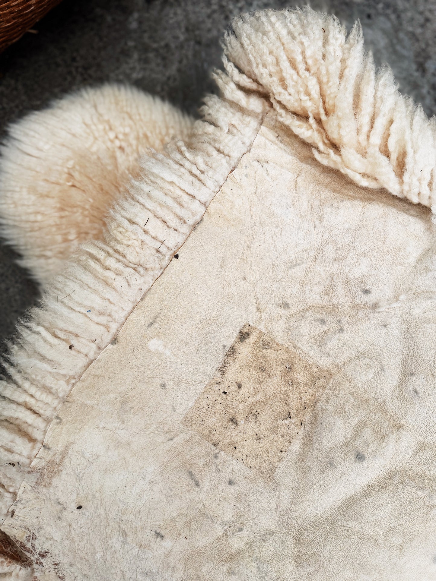 Vintage Wool Sheepskin
