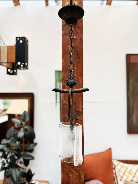 Blown Glass Pendant Lamp