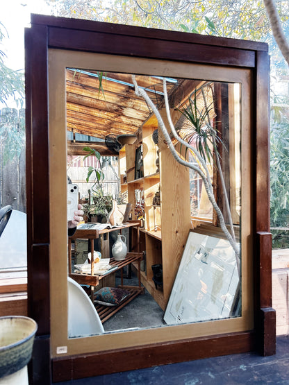 Mid Century Walnut Mirror
