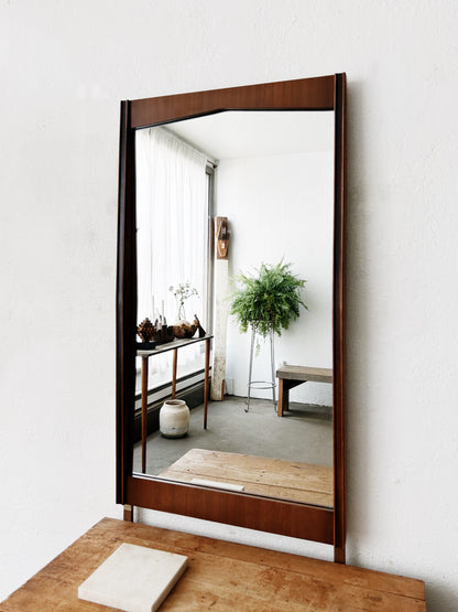 Mid Century Walnut Mirror