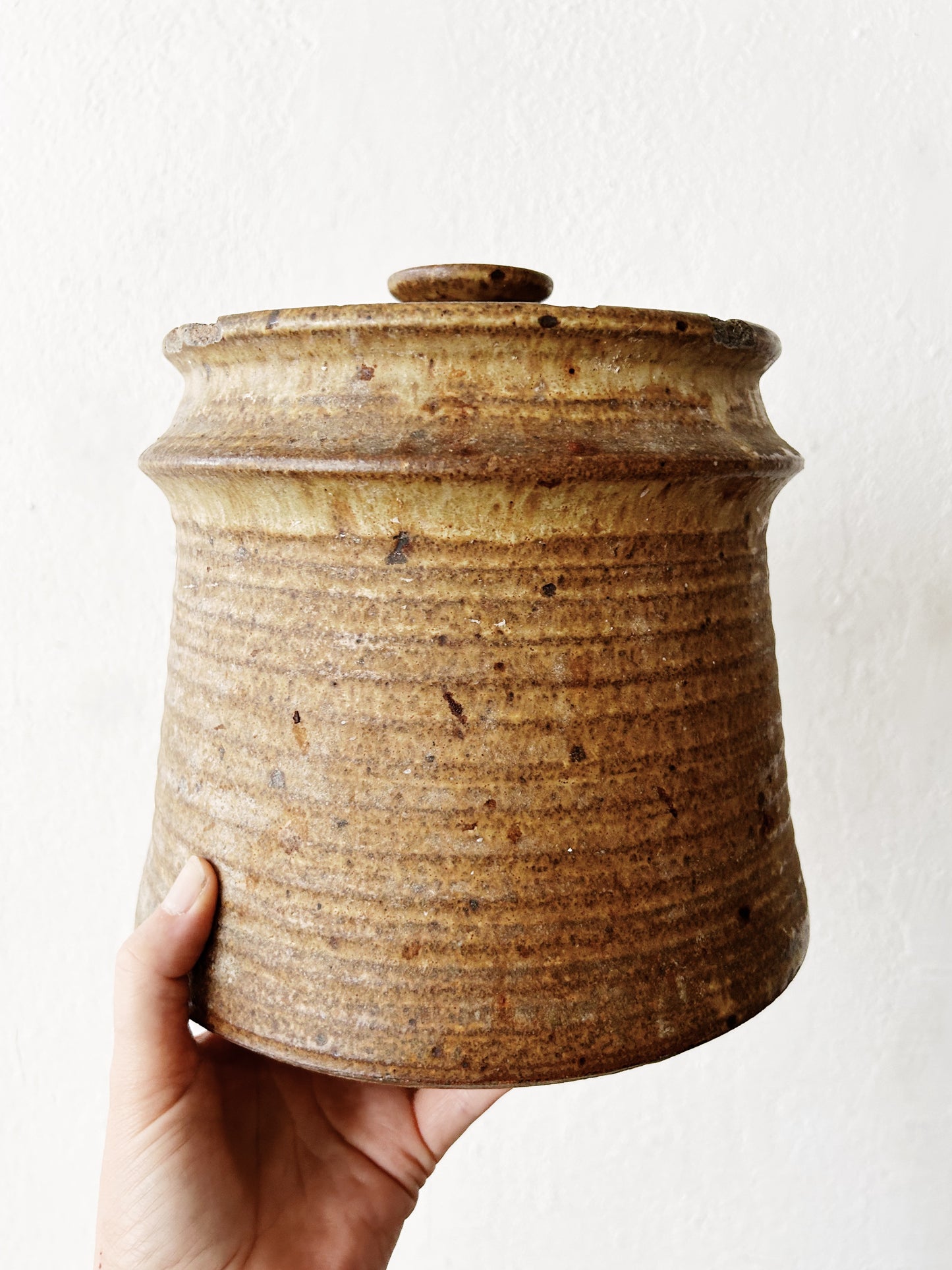 Large Studio Pottery Canister