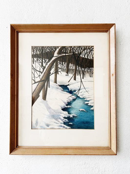 Mid Century Signed, Framed Original Painting