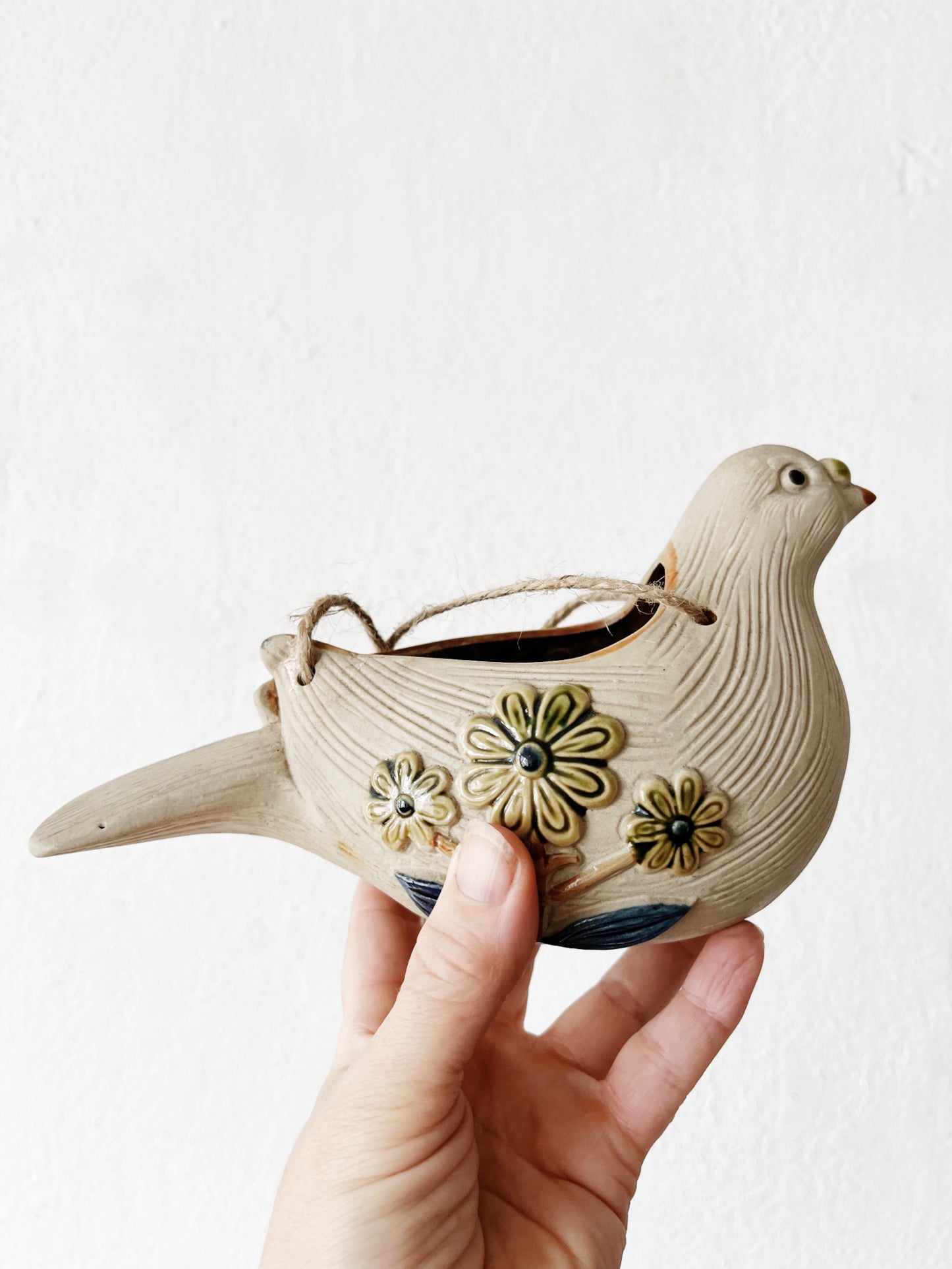 Vintage Ceramic Bird Planter