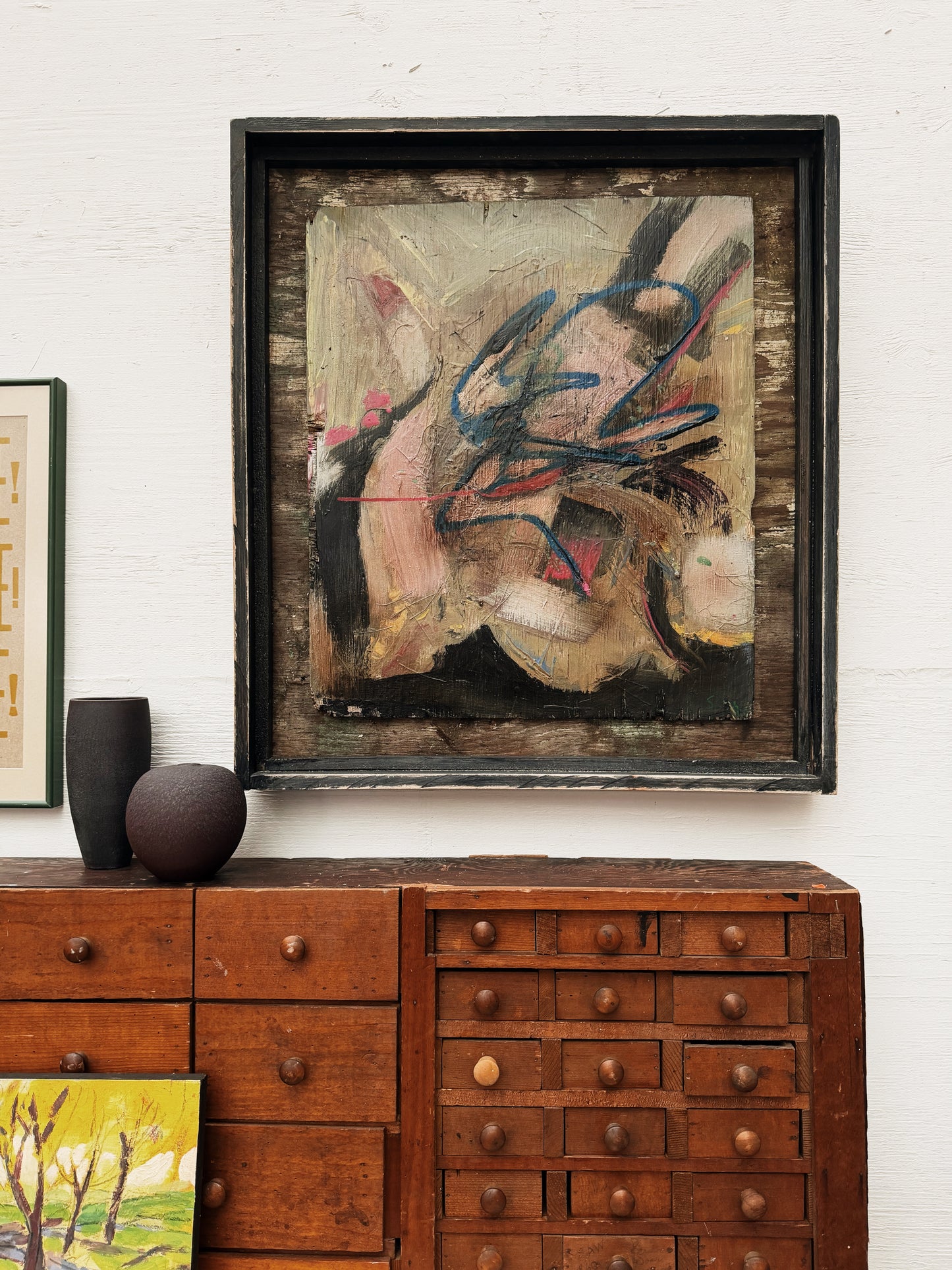 Vintage Abstract Expressionist Painting