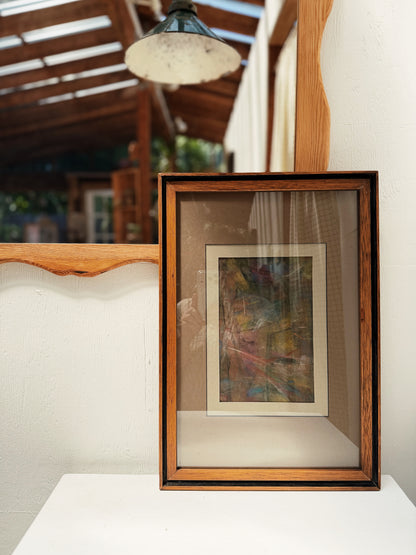 Leonard Dixon Abstract Pastel Drawing