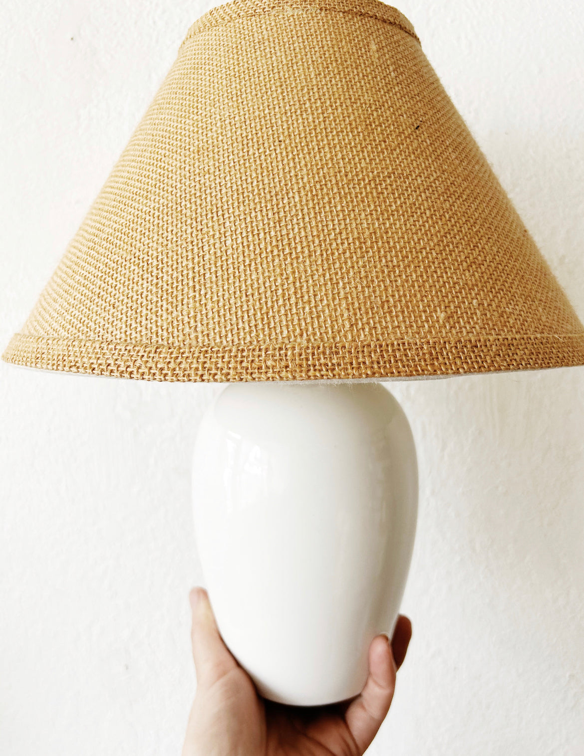Vintage Ceramic Lamp with Shade