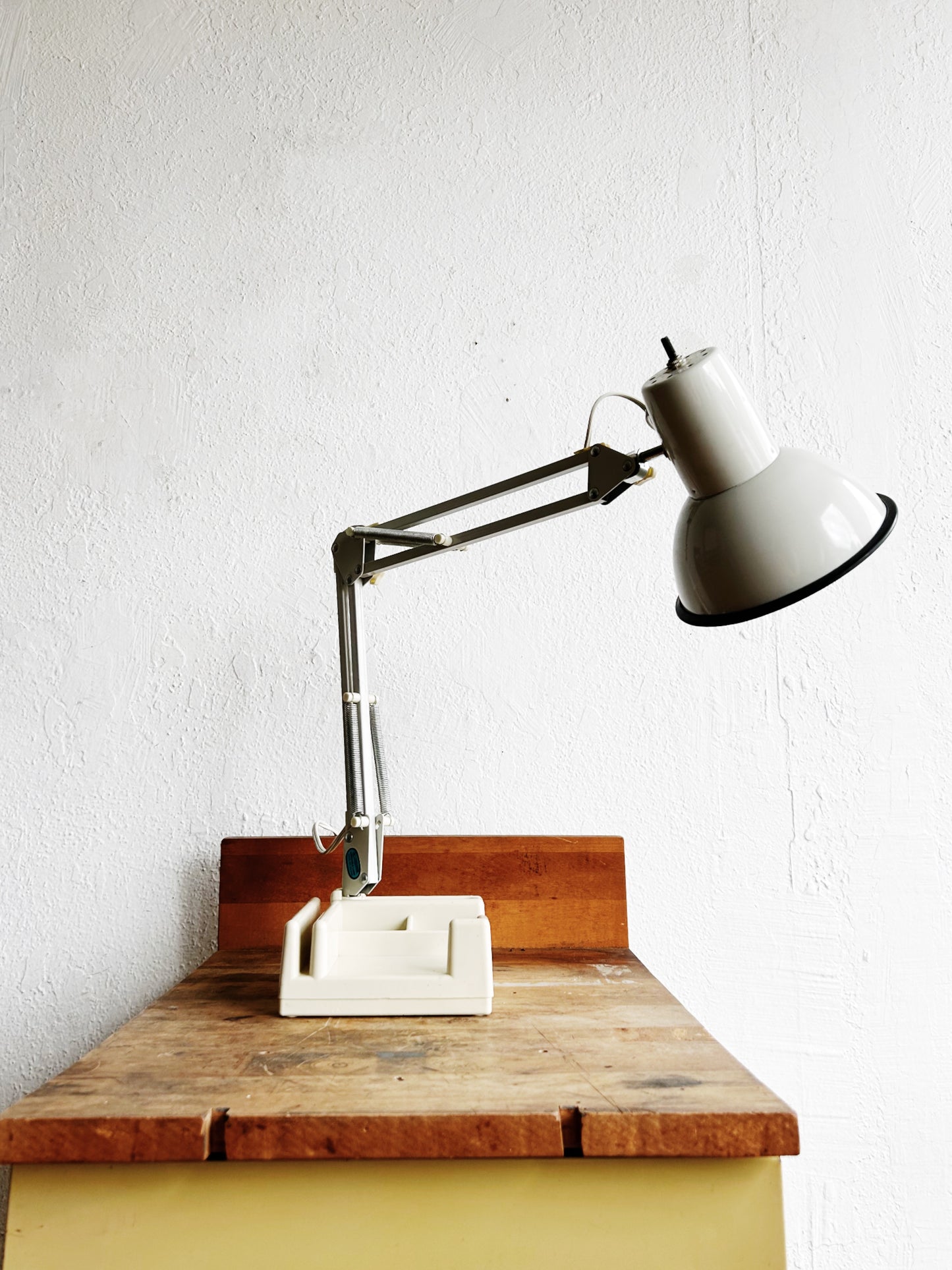 Mid Century Task Light with Weighted Organizer Base