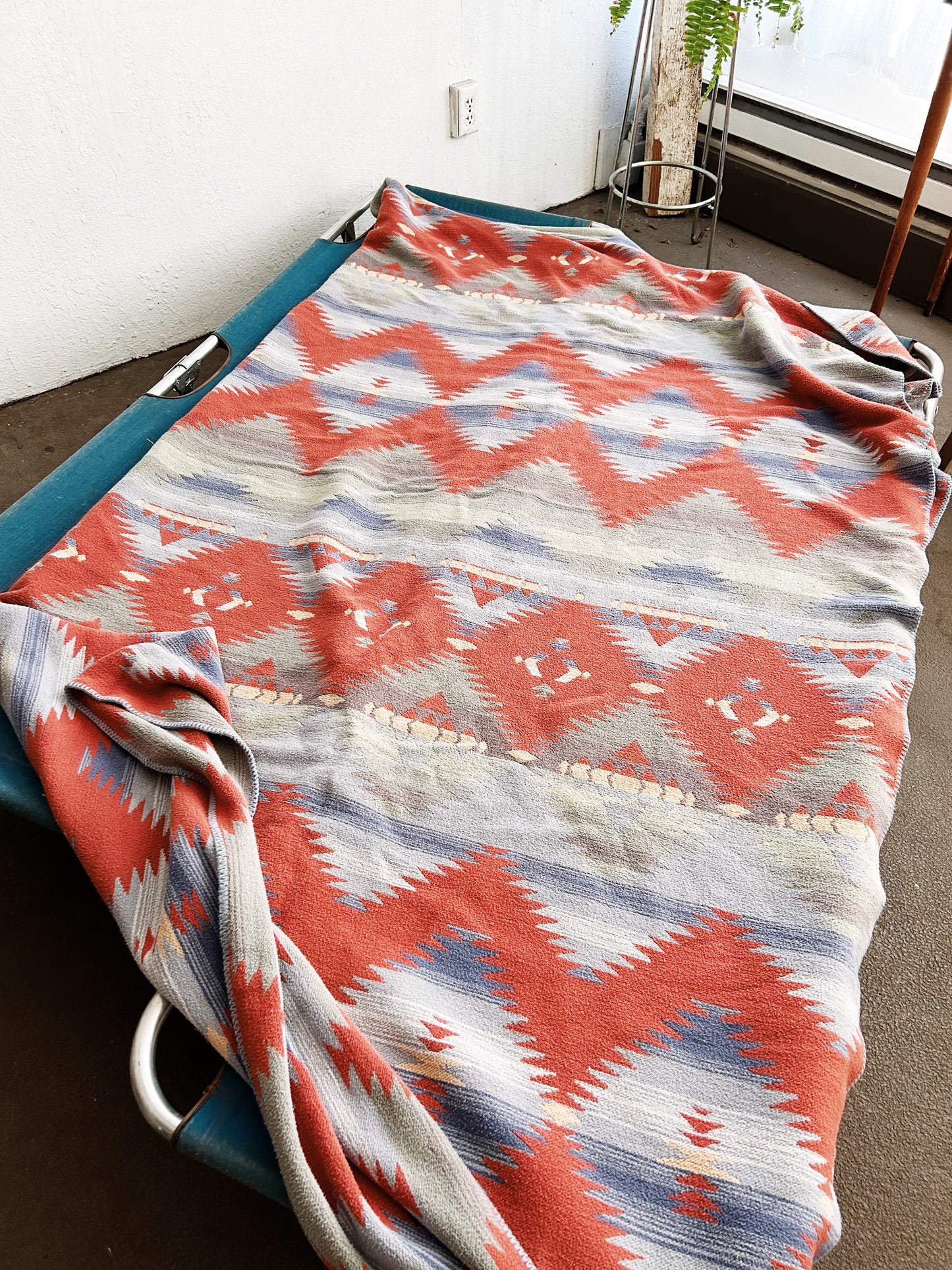 Vintage Ralph Lauren Queen Size Cotton Blanket