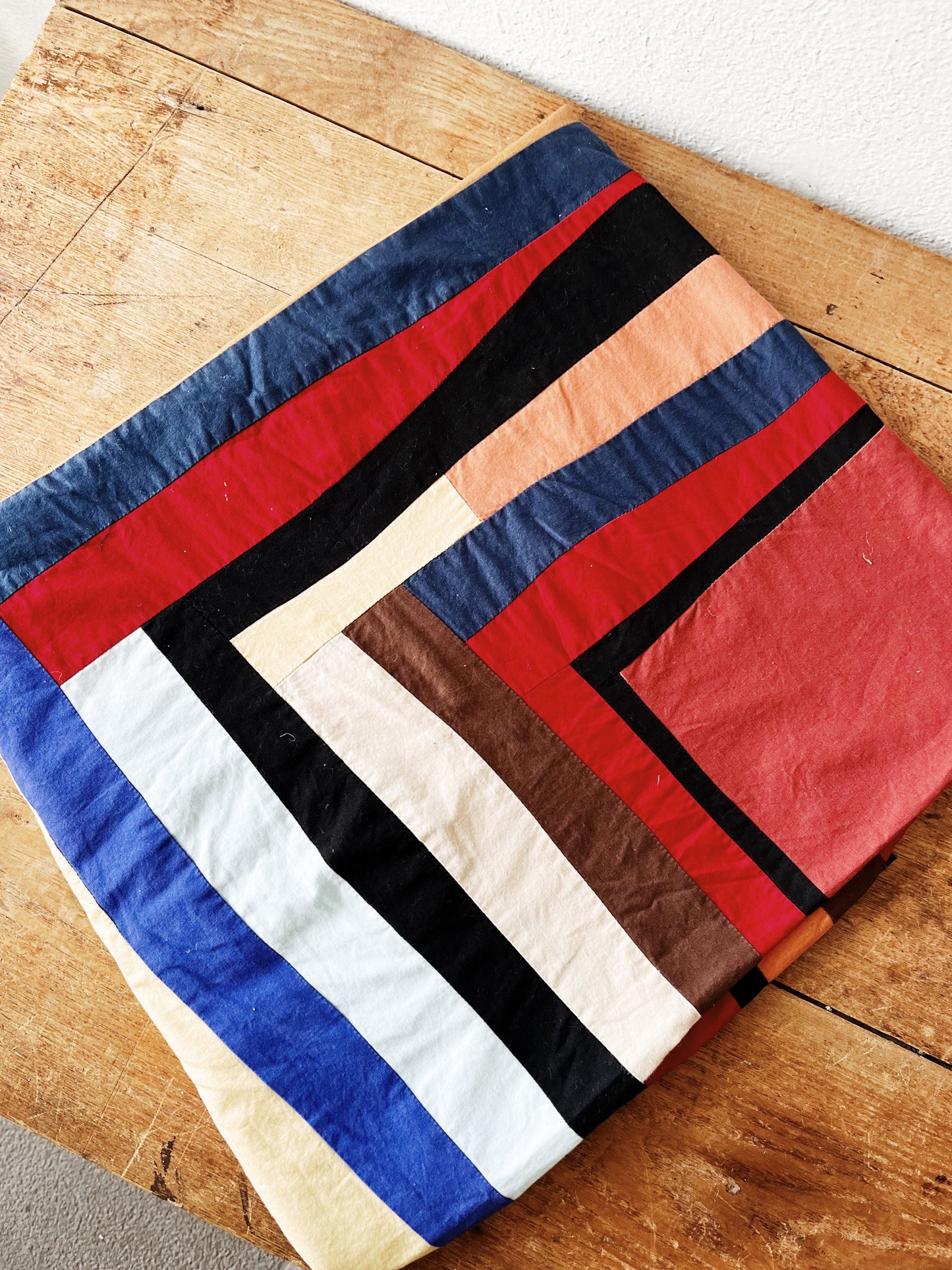 Freeform Patchwork Quilt Topper