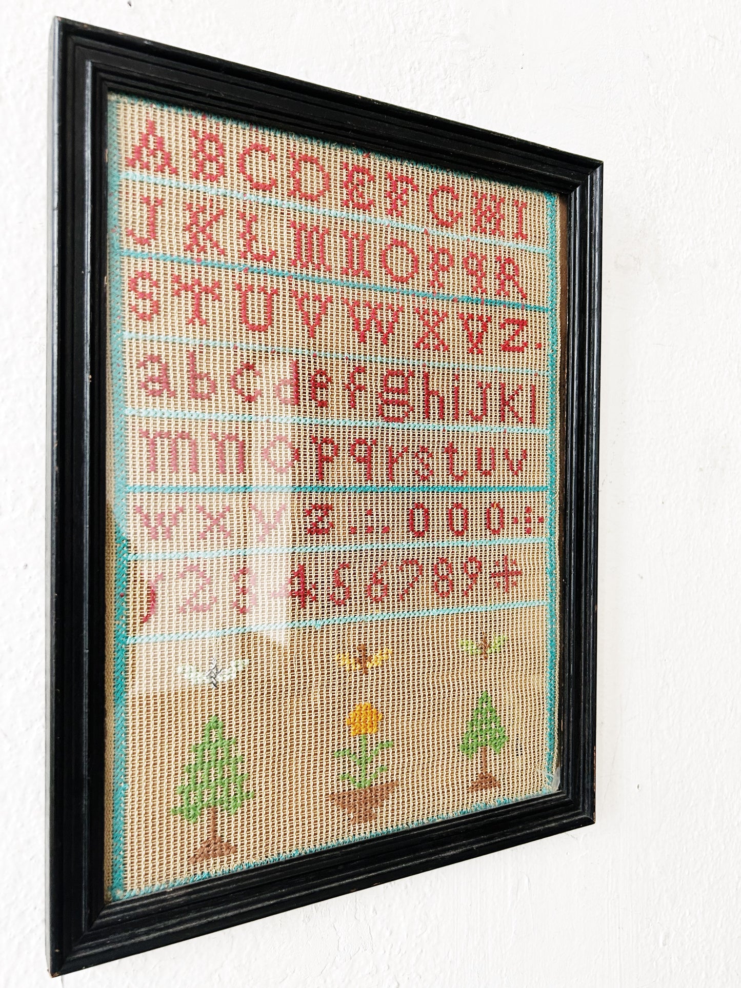 Antique Needlepoint Sampler