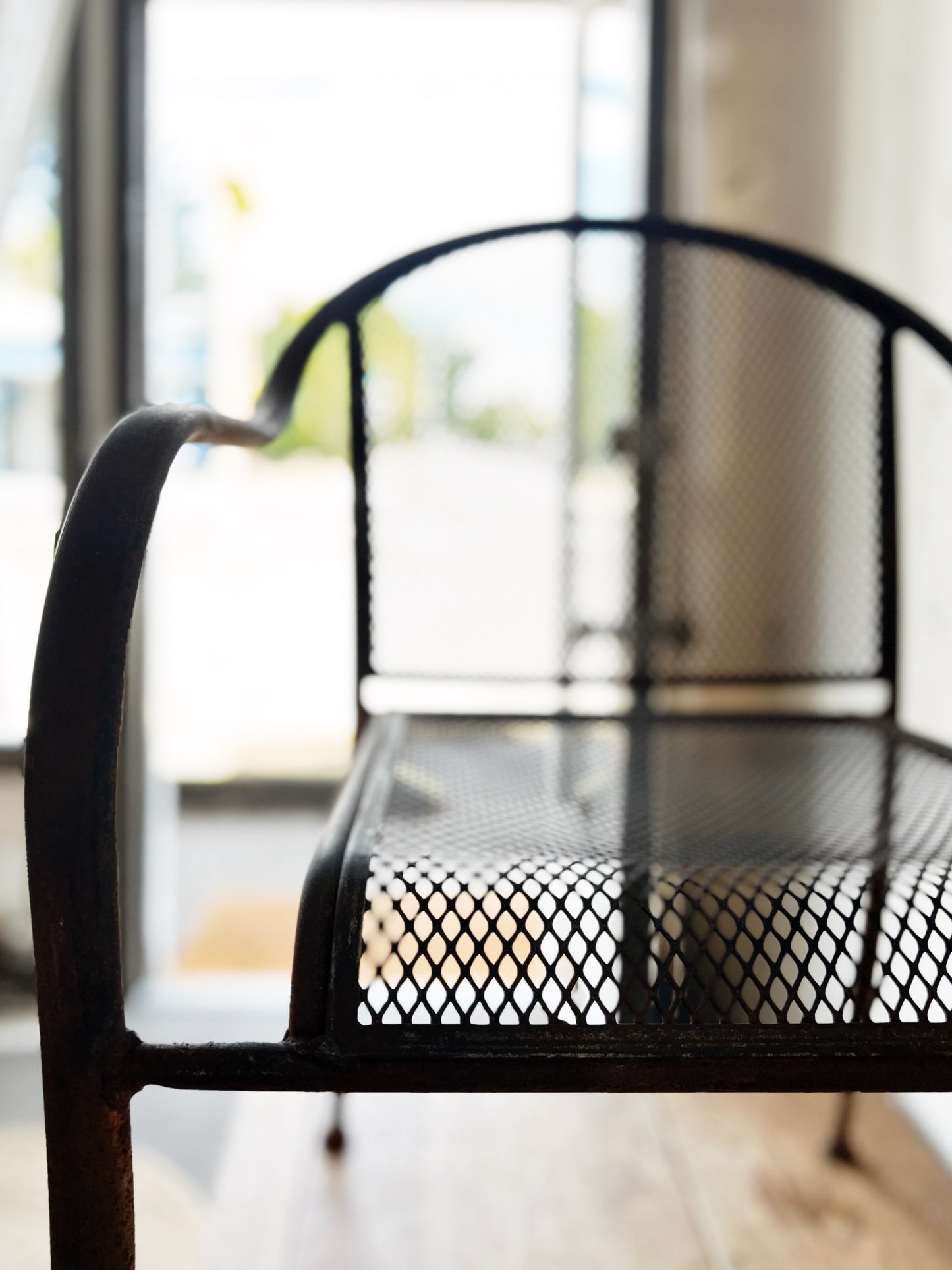 Vintage Mesh Patio Chair