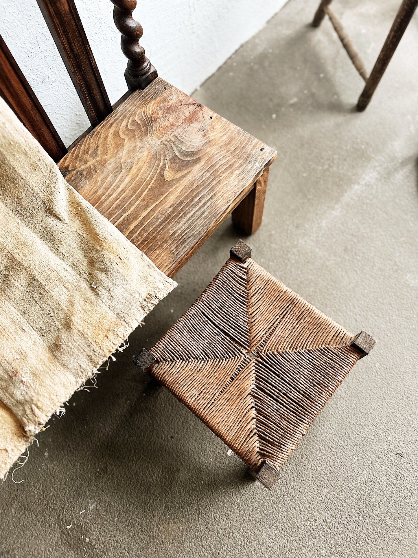 Antique Rope Stool