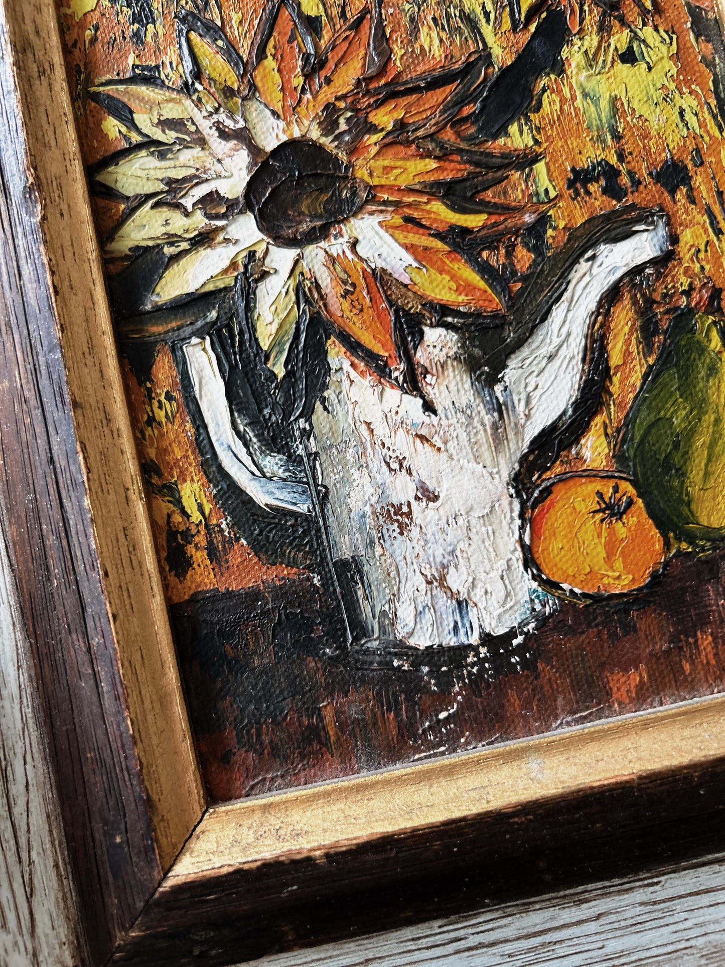 Mid Century Still Life Painting in Oil