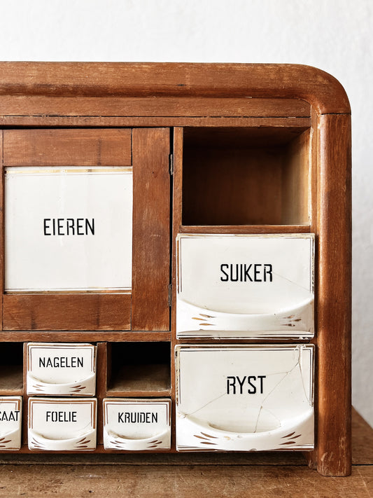 1930s Dutch Spice Cabinet