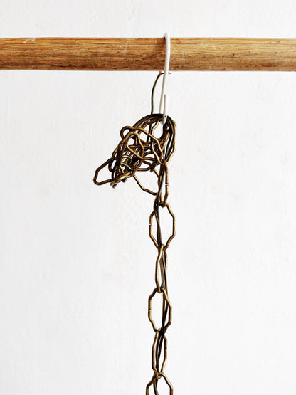 Antique Milk Glass Pendant Lamp