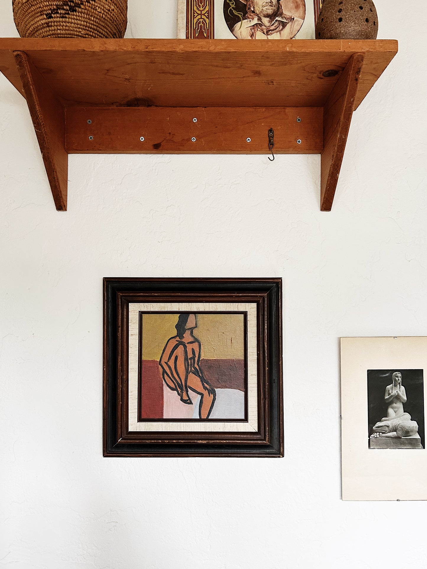 Mid Century Cubist Figural Painting