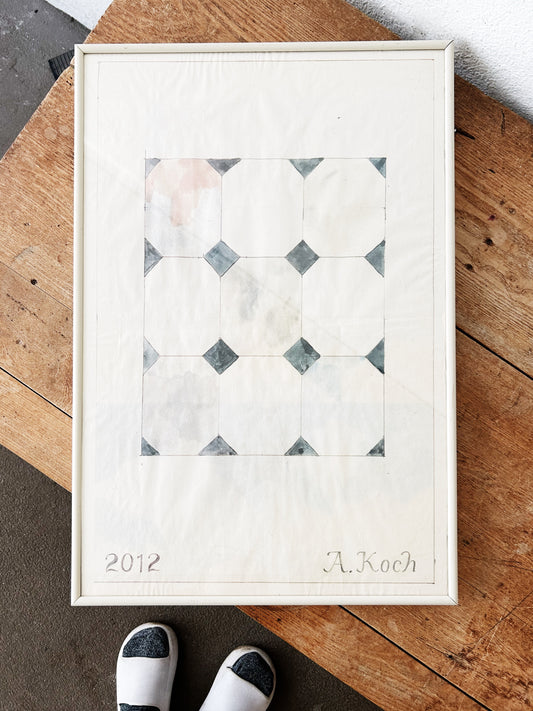 Framed Abstract Art by Aidan Koch