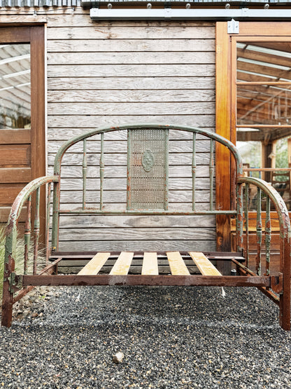 Antique Iron Bench