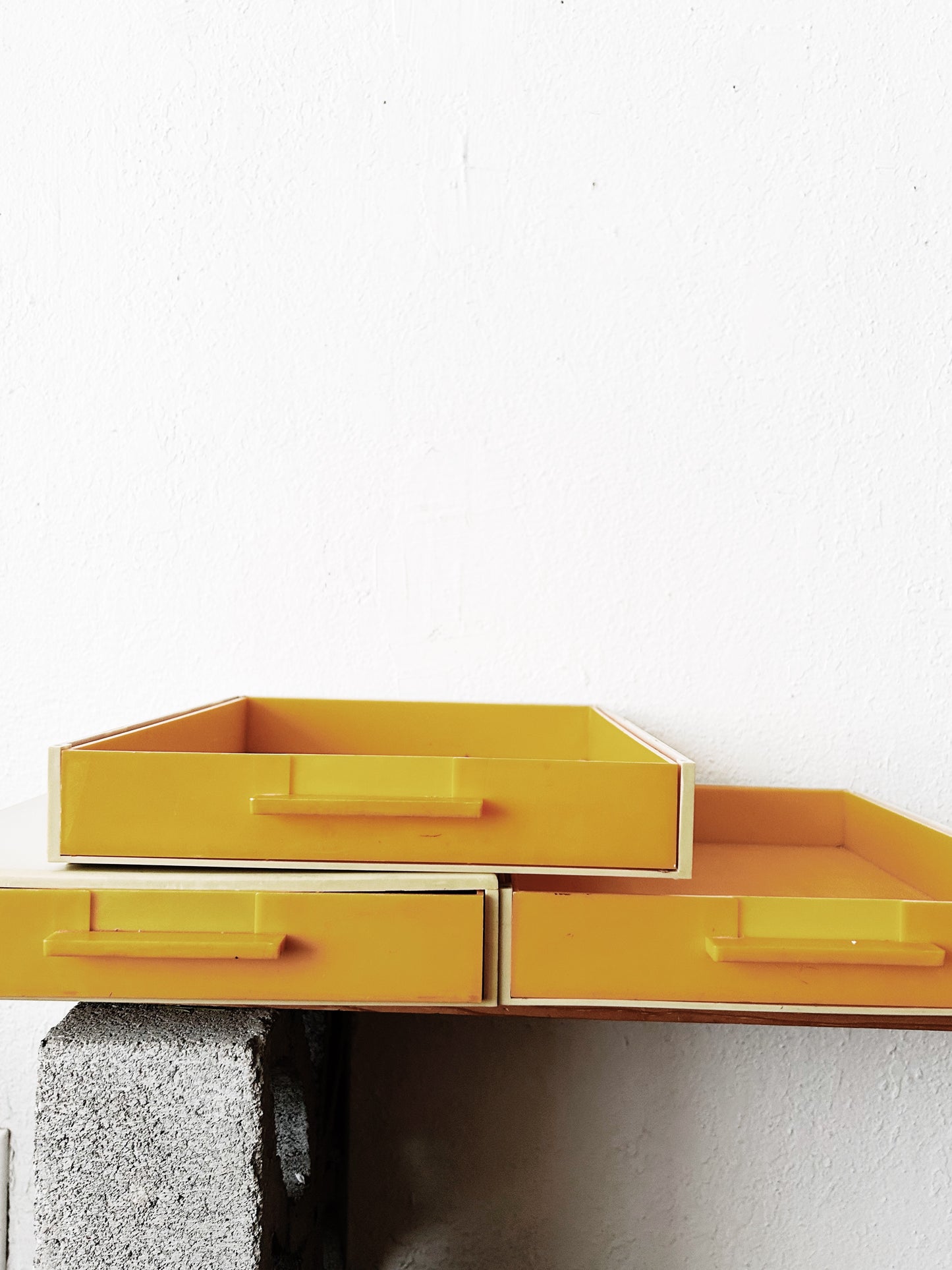 Mid Century Plastic Stacking Drawers