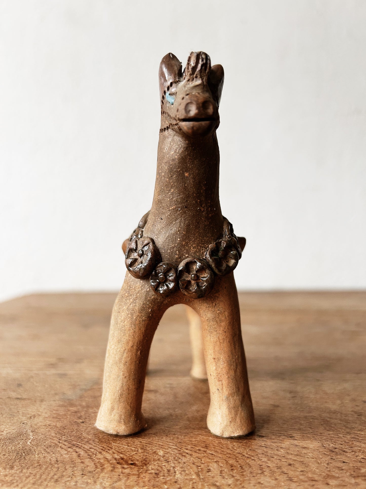 Handmade Vintage Clay Folk Art Figurine