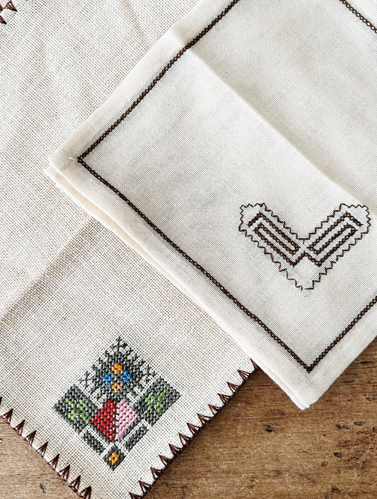 Art Deco Linen Napkins