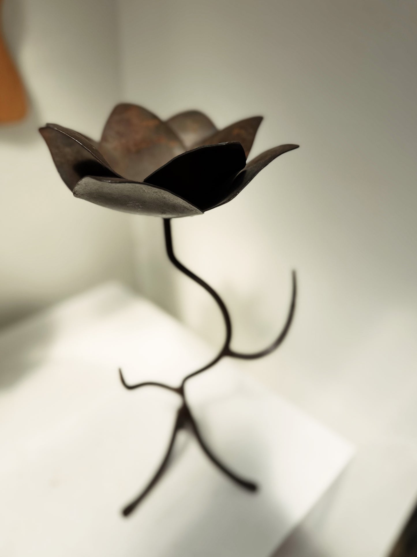 Hand Wrought Figural Candelabra