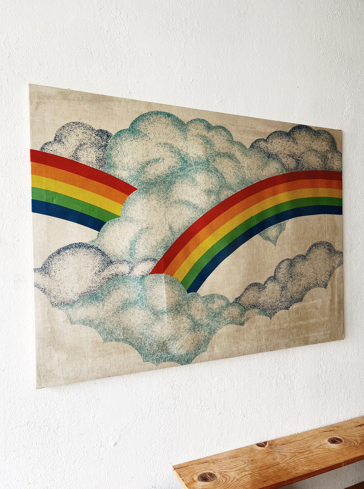 Vintage Textile Art Panel