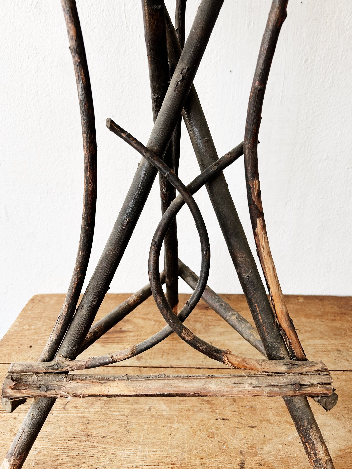 Antique Adirondack Twig Planter