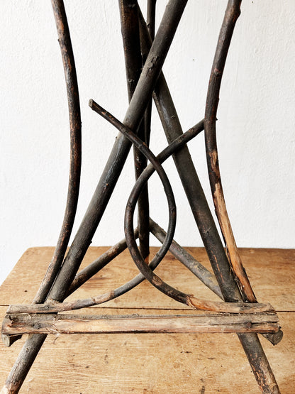 Antique Adirondack Twig Planter