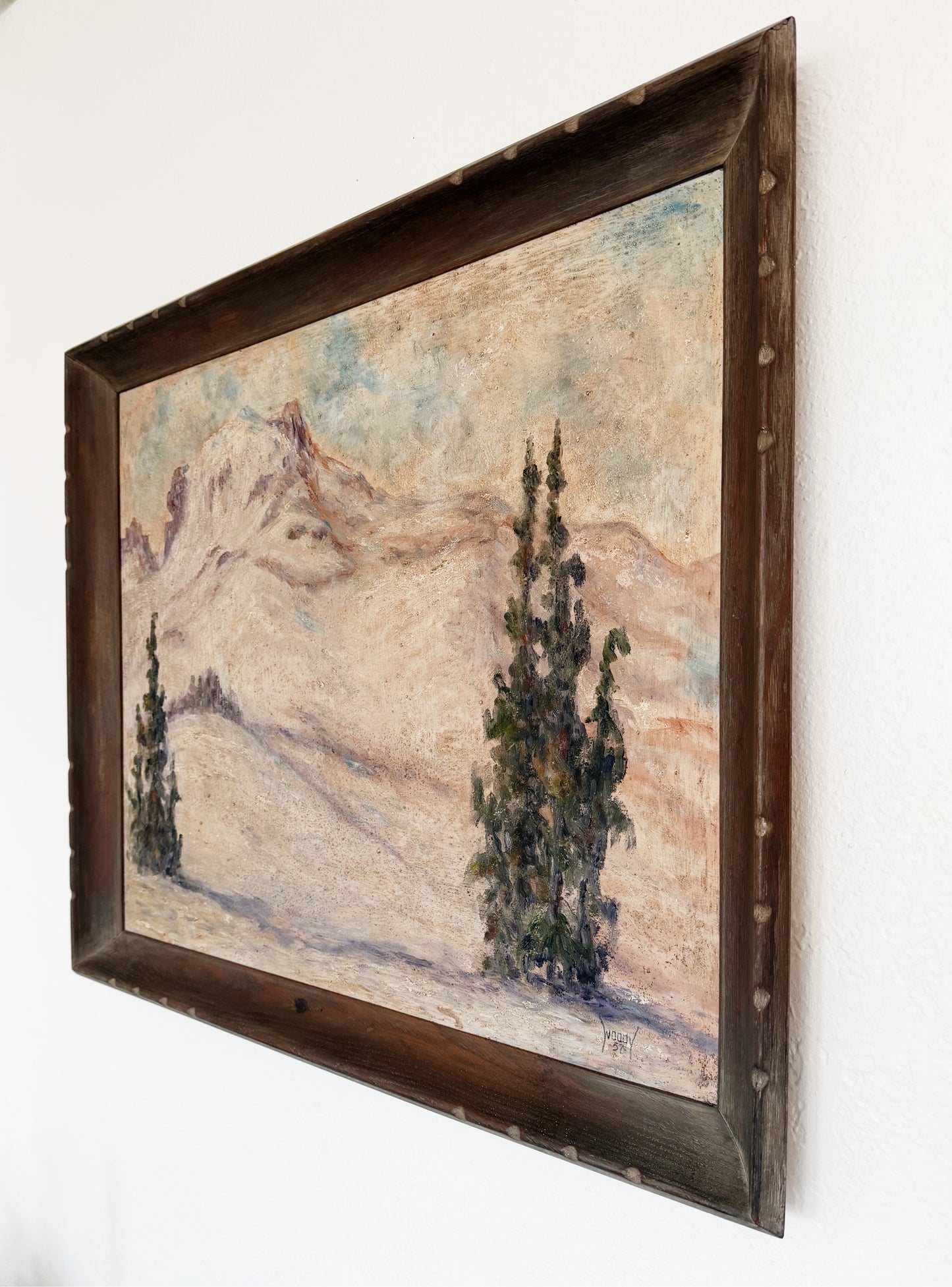 Mid Century Woodsen 'Woody' Tallman Landscape Painting