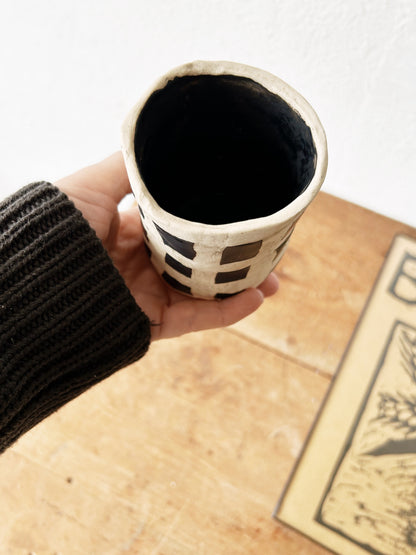 Handmade Checkered Vessel