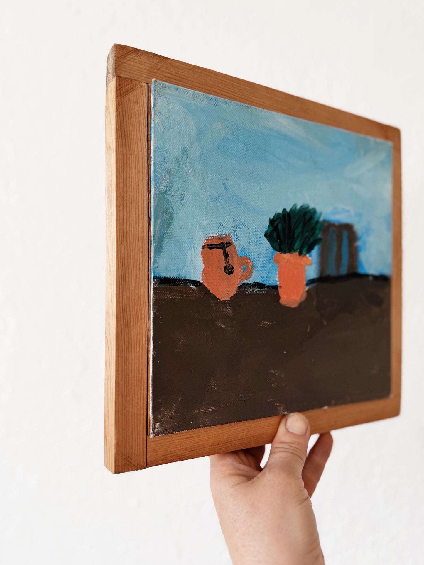 Vintage Plant Still Life Painting