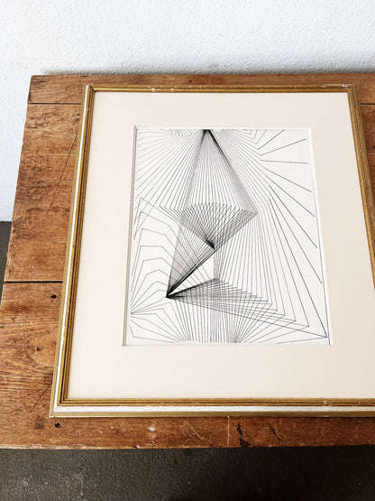Original Pen and Ink Optic Drawing