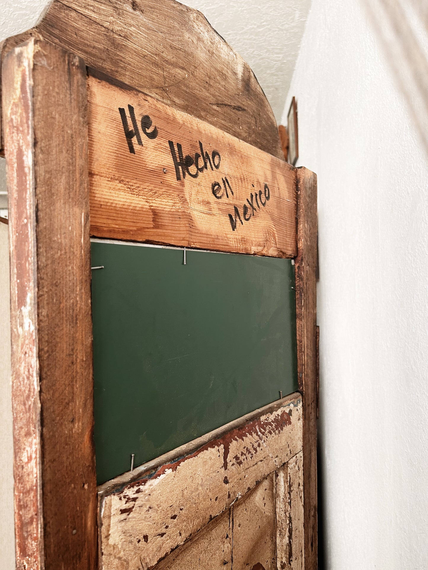 Antique Handmade Wood Folk Shelf/ Entry Stand Mexico